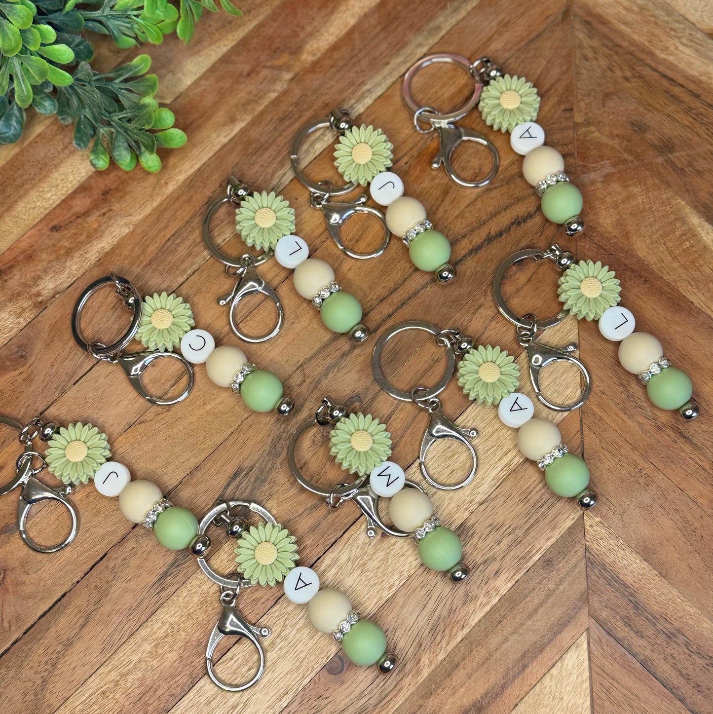Custom Beaded Bar Keychain