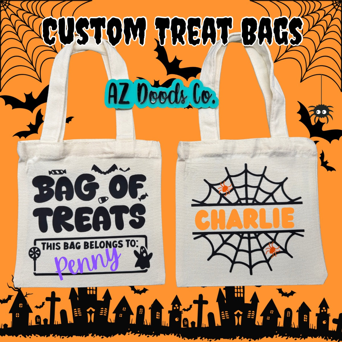 Custom Halloween Treat Bags