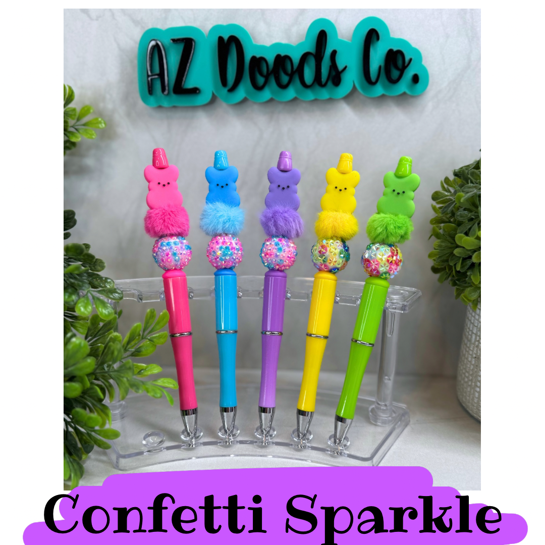 Easter Joy Collection- Hoppy Peeps Beaded Pens