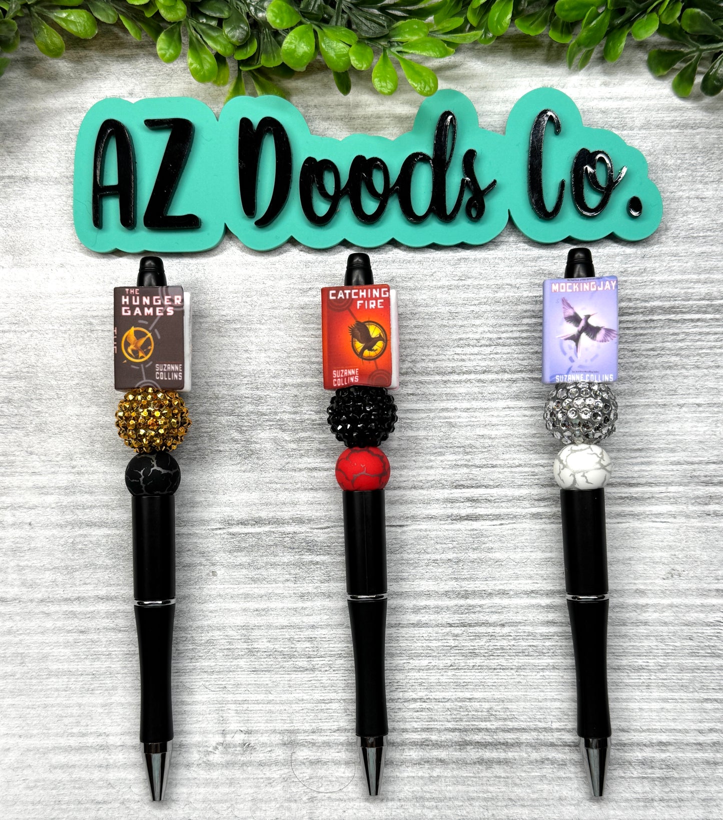 Books on Fire Beaded Pens