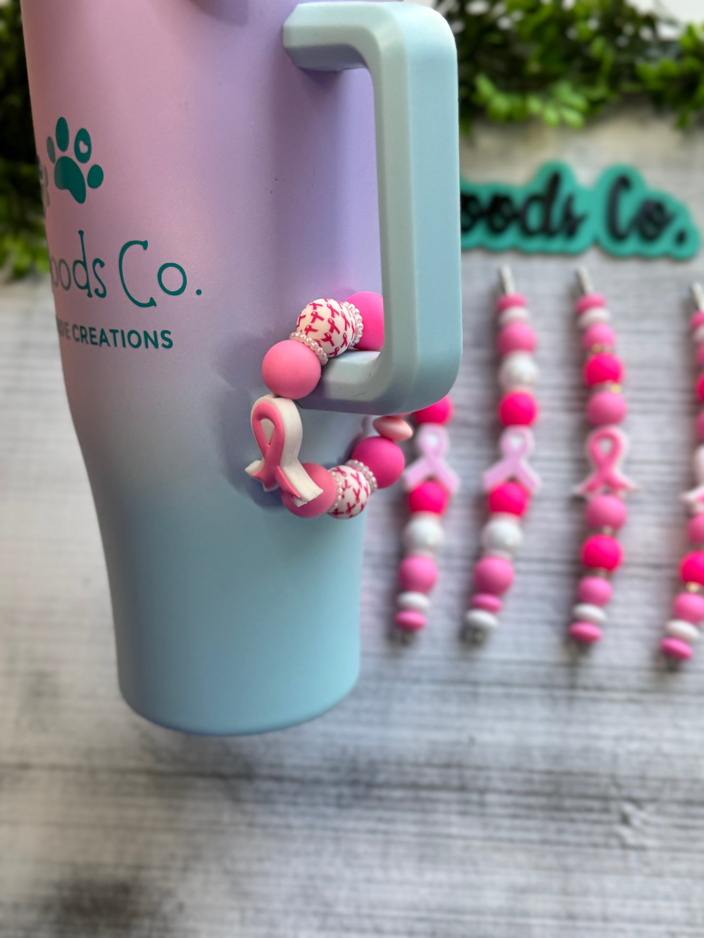 R- Pink Collection- Cup Charms