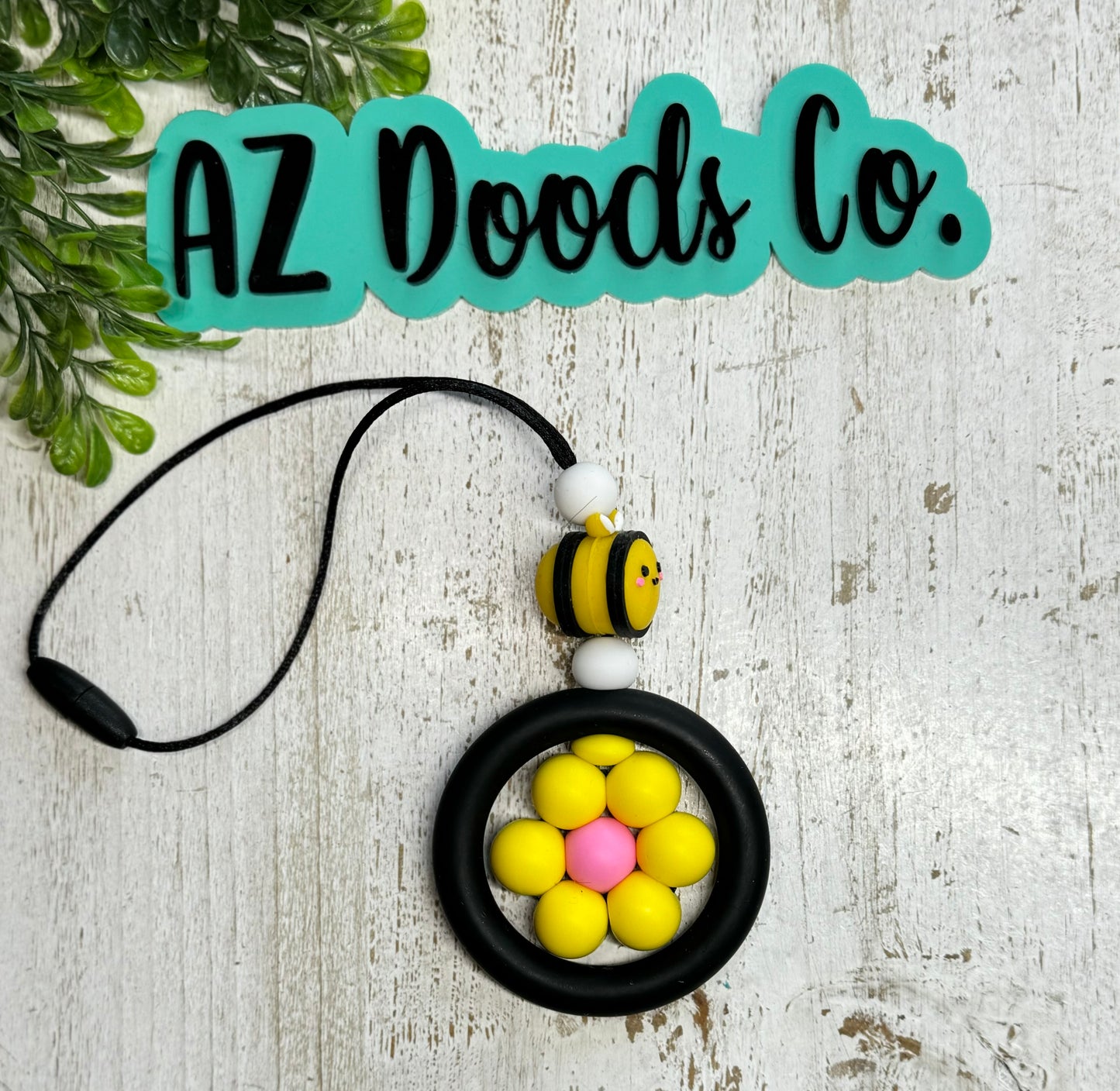 Bee Happy Car Charm