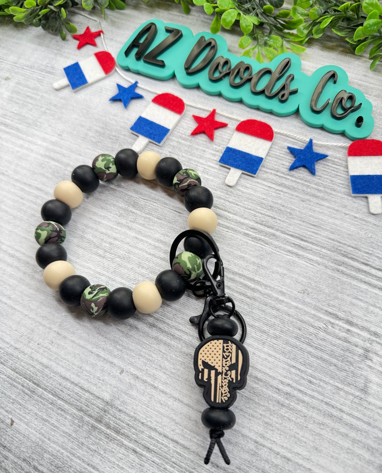 Camo & Courage Wristlet
