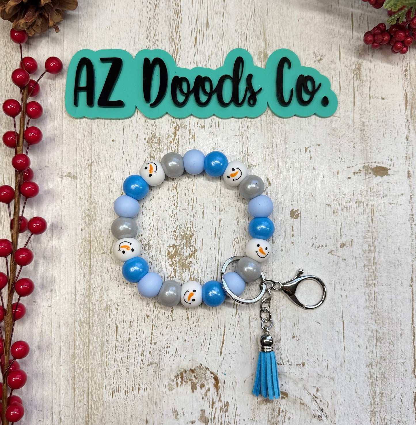 Snowman Wristlet