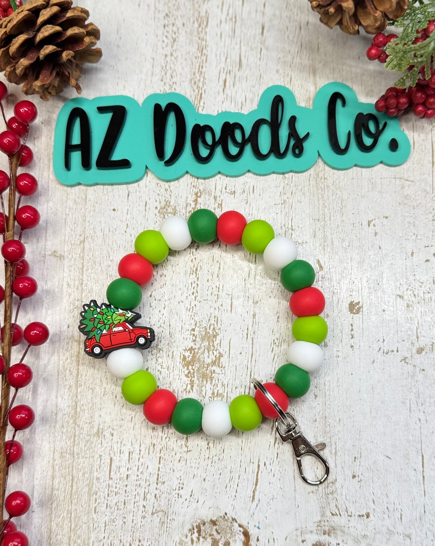 Classic Christmas Wristlet