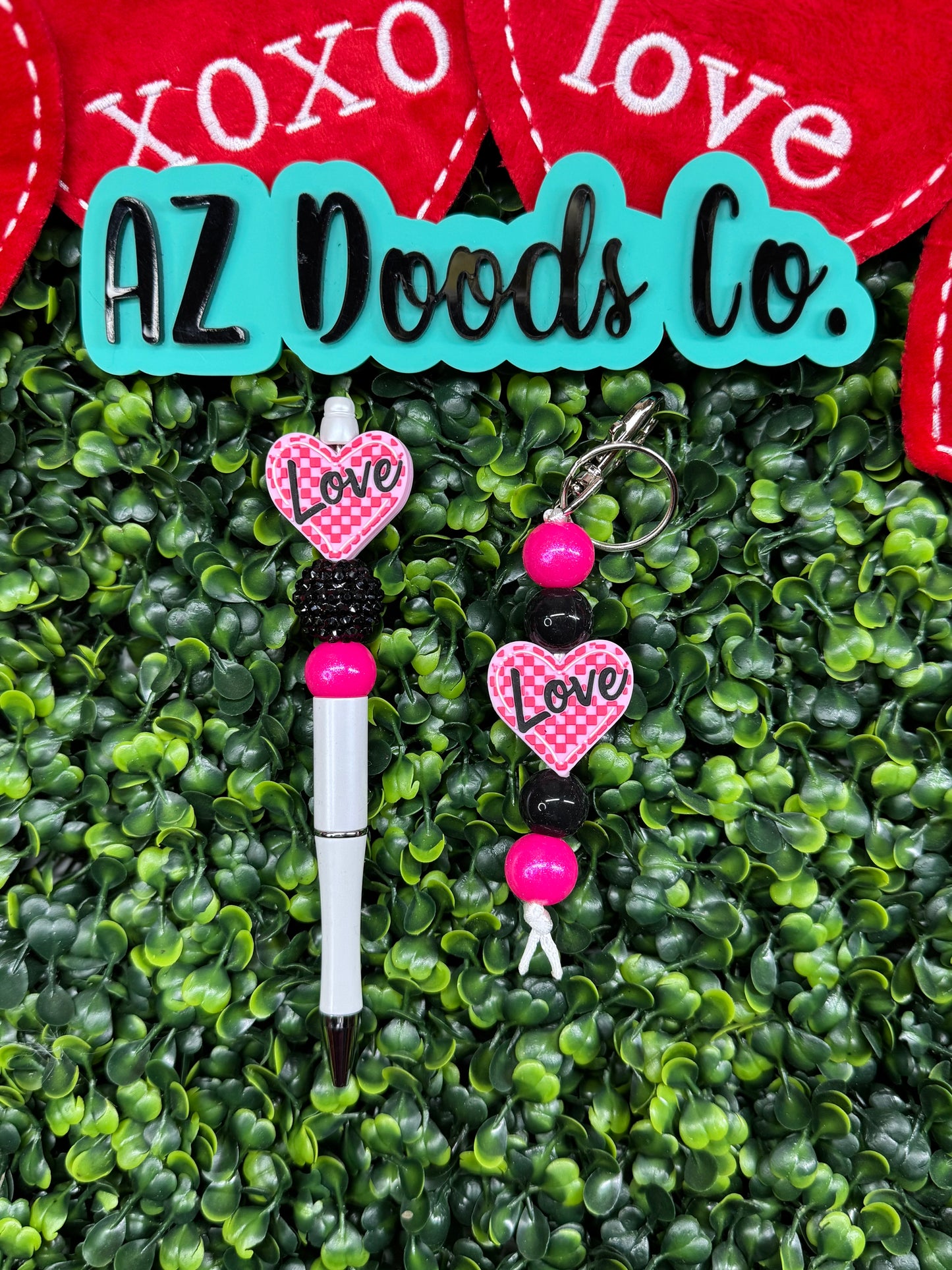 Valentines Collection- Checkered Heart Set