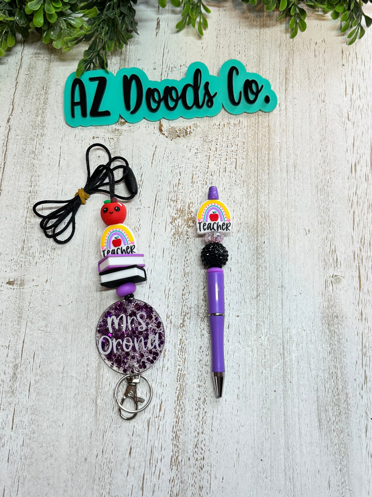 Custom Beaded Lanyard