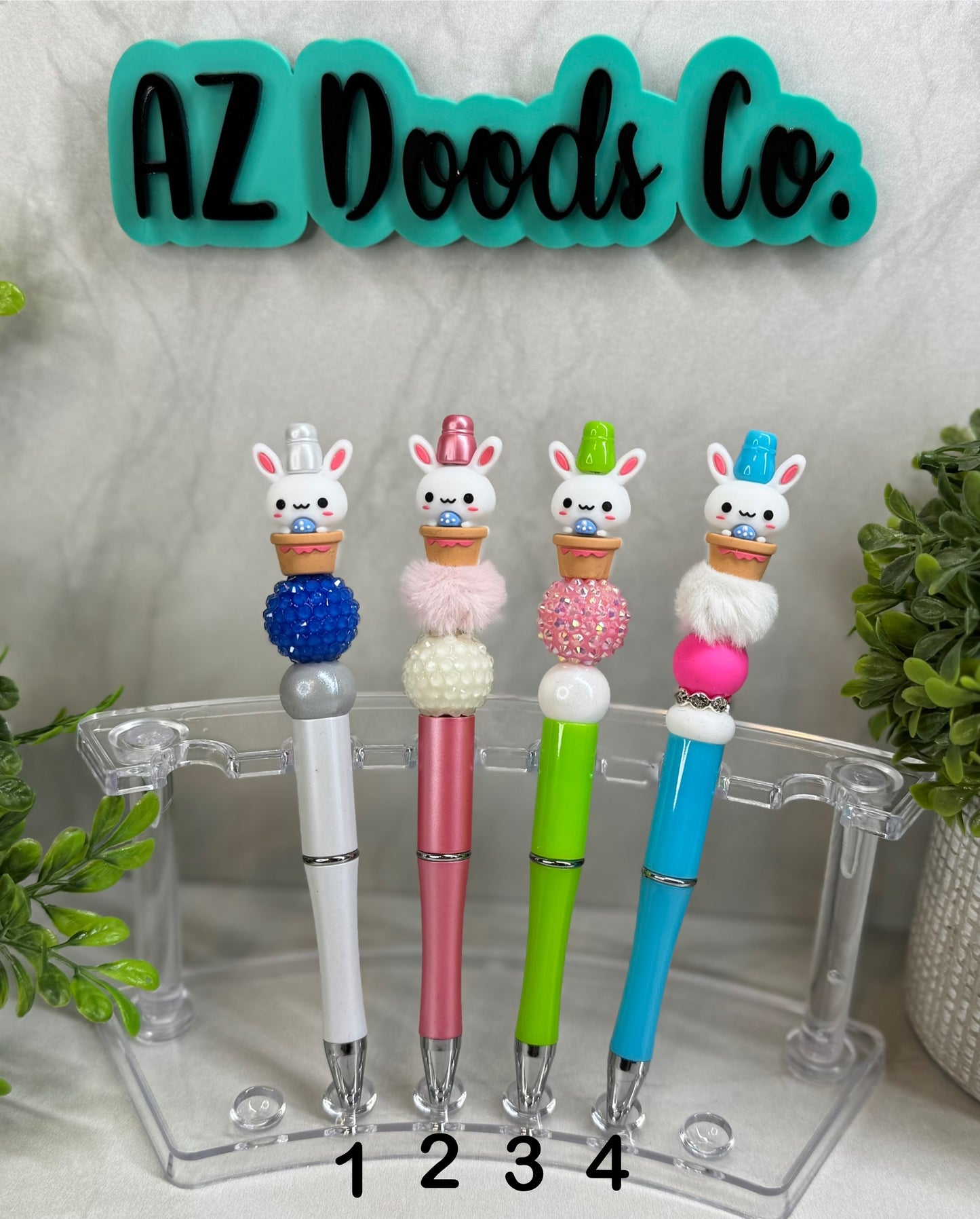Easter Joy Collection- Hoppy Basket Beaded Pens
