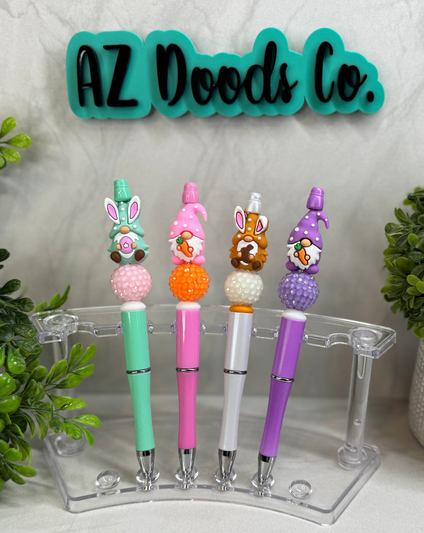 Easter Joy Collection- Easter Gnomes Beaded Pens