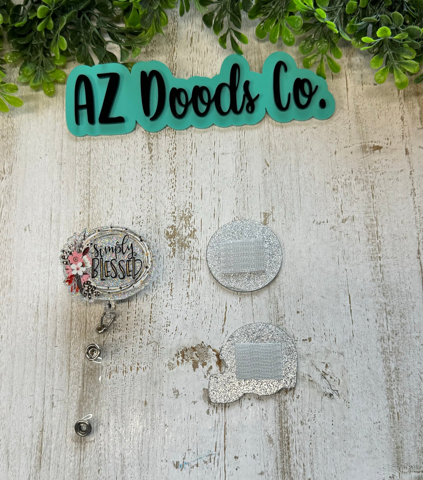 Glitter Badge Reel