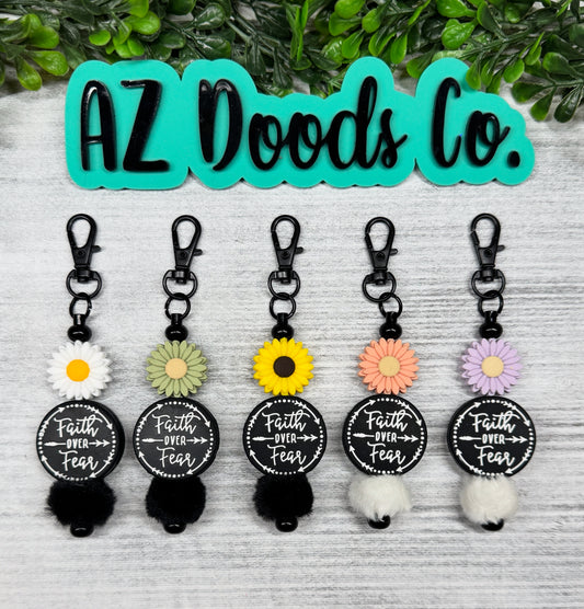 Faith Over Fear Keychains