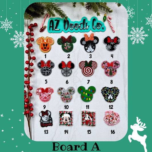 Christmas Collection- Custom Glitter Badge Reels