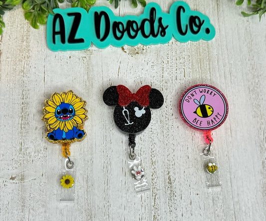 Glitter Badge Reel