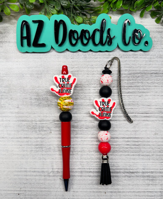 True Crime Junkie Pen & Bookmark Set