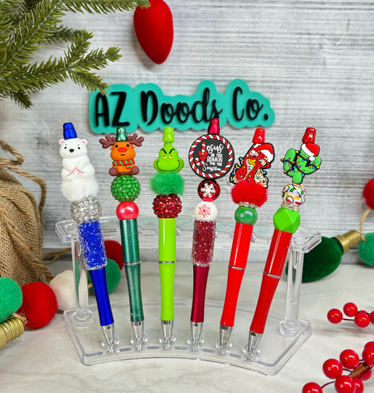 Christmas Collection Holiday Beaded Pens