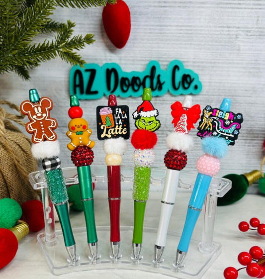 Christmas Collection Holiday Beaded Pens