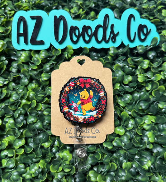 Pooh Christmas Badge Reel