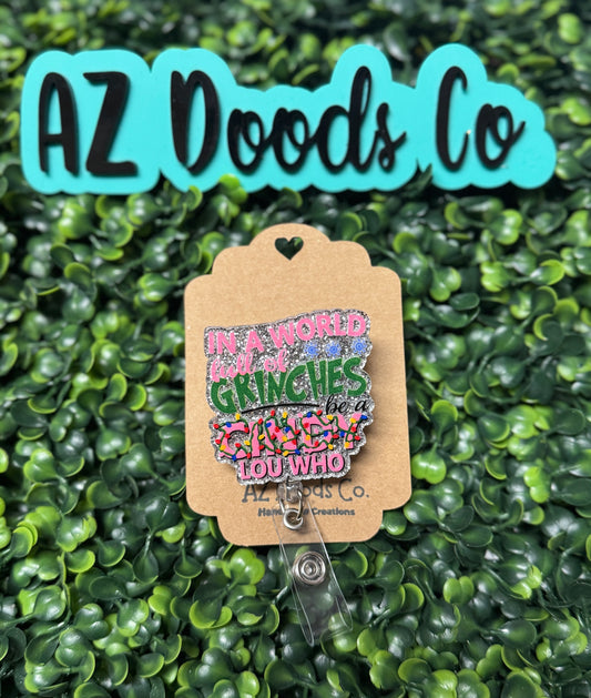 Cindy Christmas Badge Reel