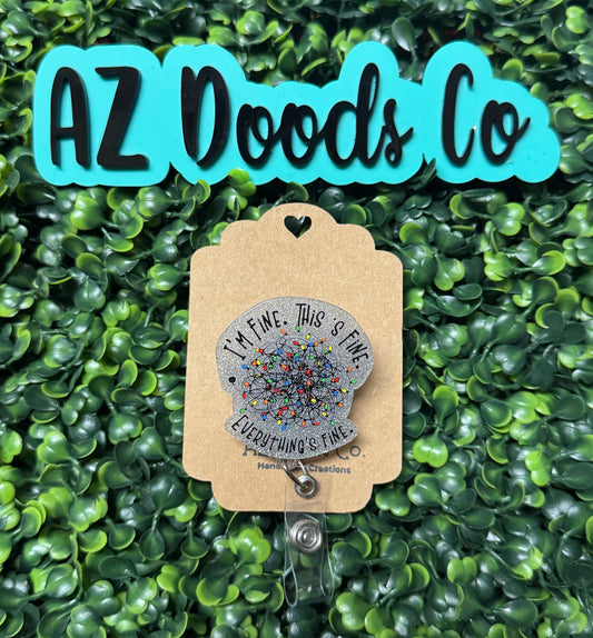 Im Fine Christmas Badge Reel