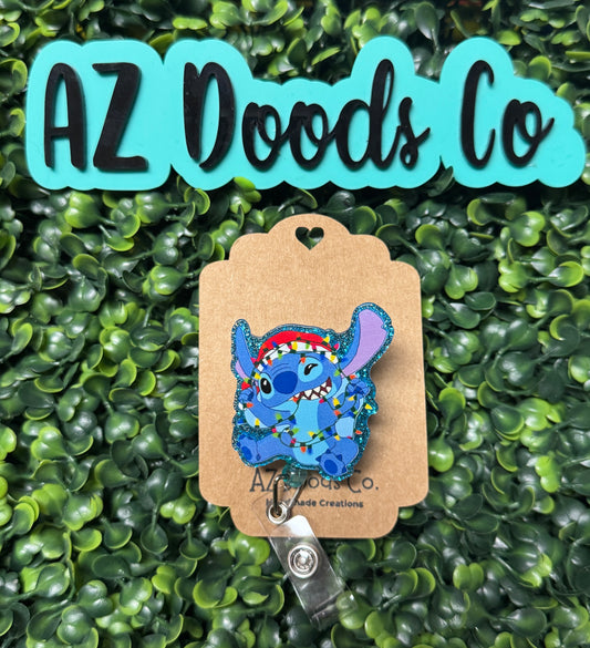 Stitch Lights Badge Reel