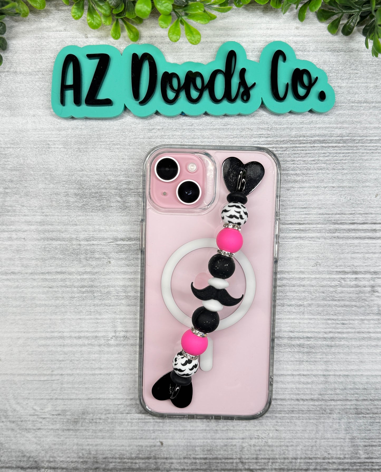 Stache Goals – Cup Charm, Pen & Phone Strap Set