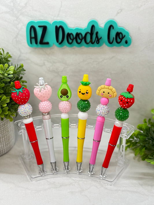 Snack Time Beaded Pens - Fruits and Sweets