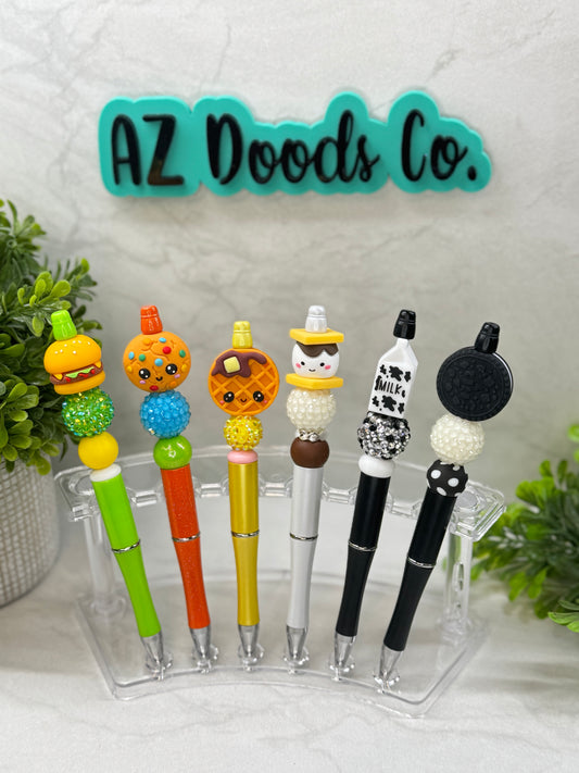 Snack Time Beaded Pens - Savory Snacks