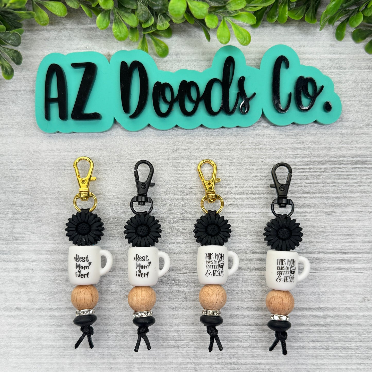 Coffee Cup Mama Keychain
