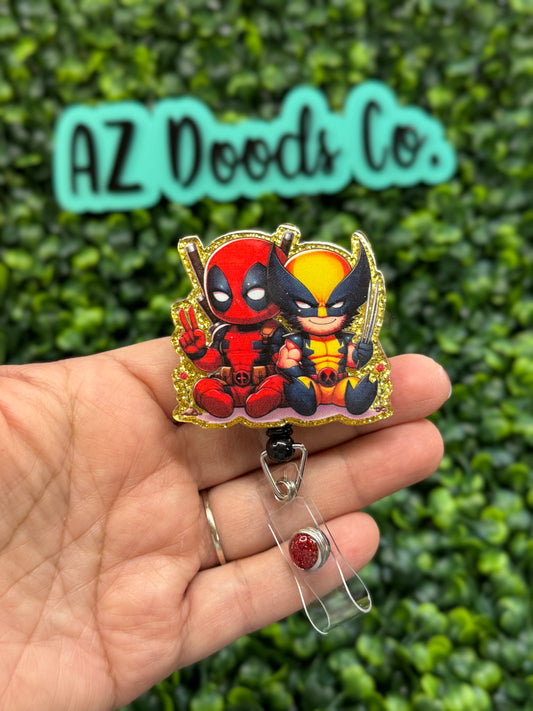 Hero Buddies Glitter Badge Reel