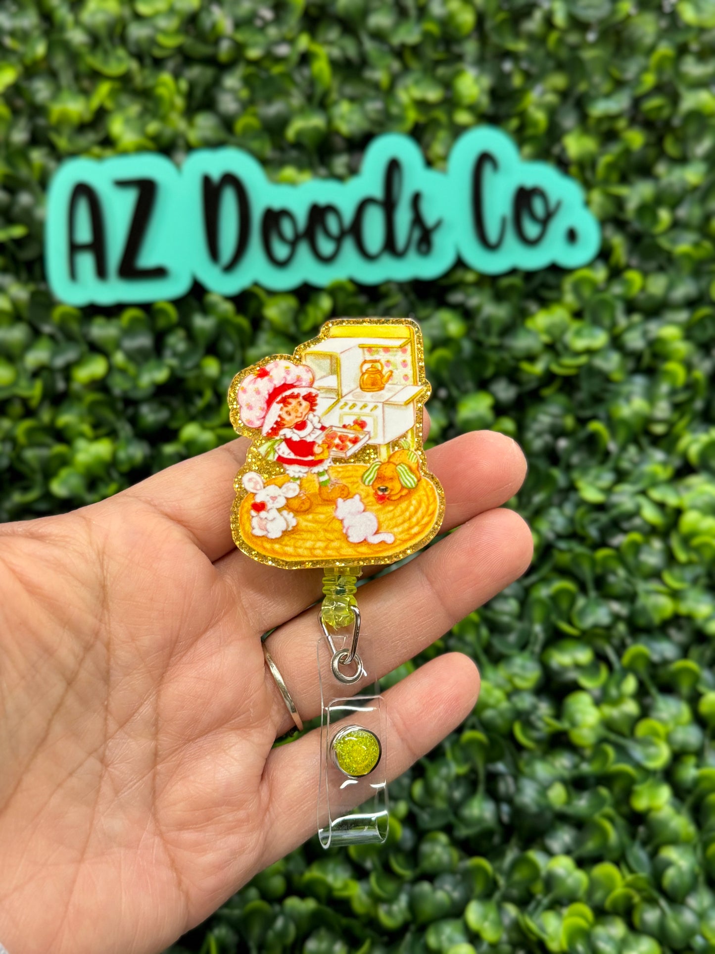 Strawberry Shortcake Glitter Badge Reel