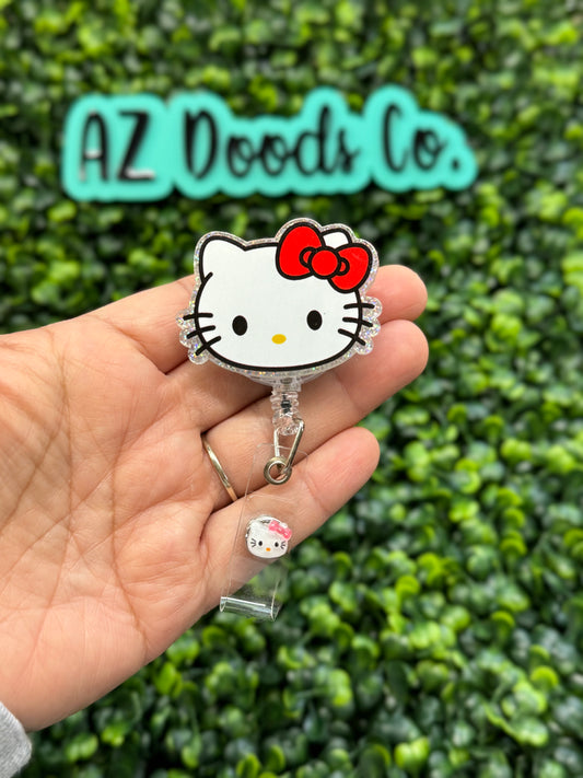 Hello Kitty Glitter Badge Reel