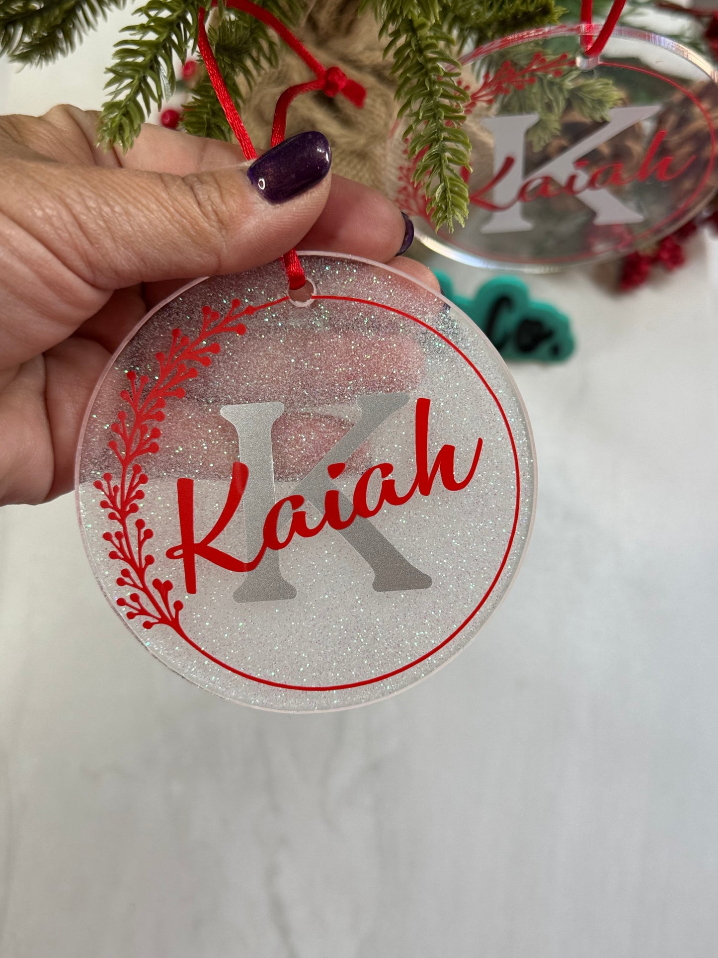 Christmas Collection- Personalized Monogram Ornaments