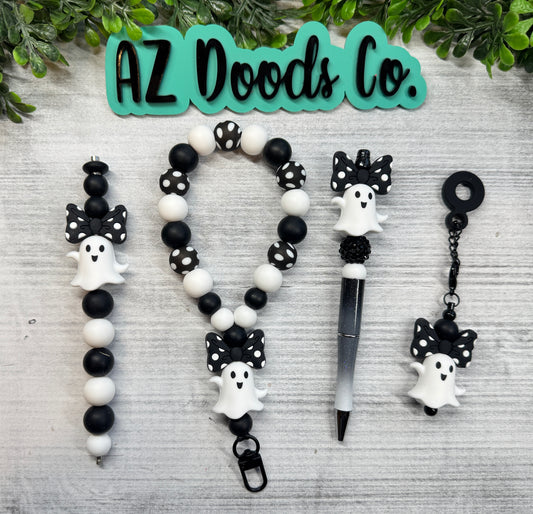 Boo-tiful Baclk and White Ghost Set