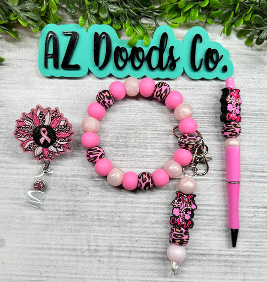 Faith • Hope • Cure Wristlet Set