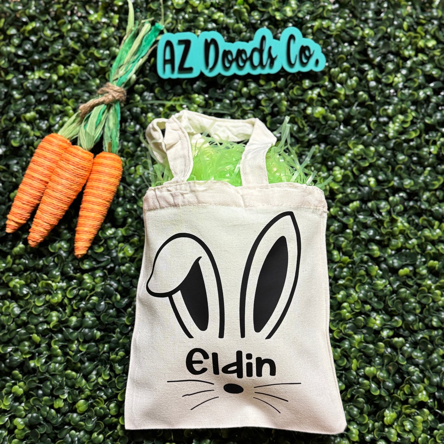 Personalized Easter Bunny Mini Tote