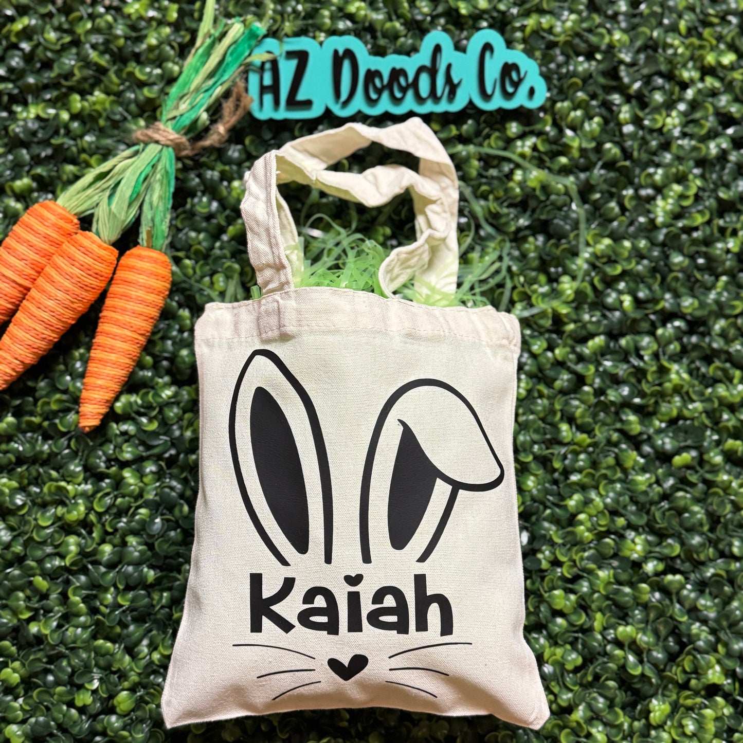 Personalized Easter Bunny Mini Tote