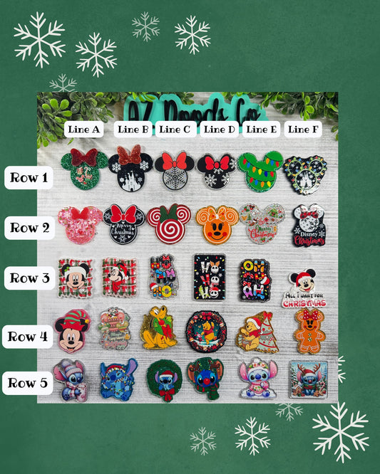 ⭐ CUSTOM Christmas Badge Reel – Choose Your Acrylic